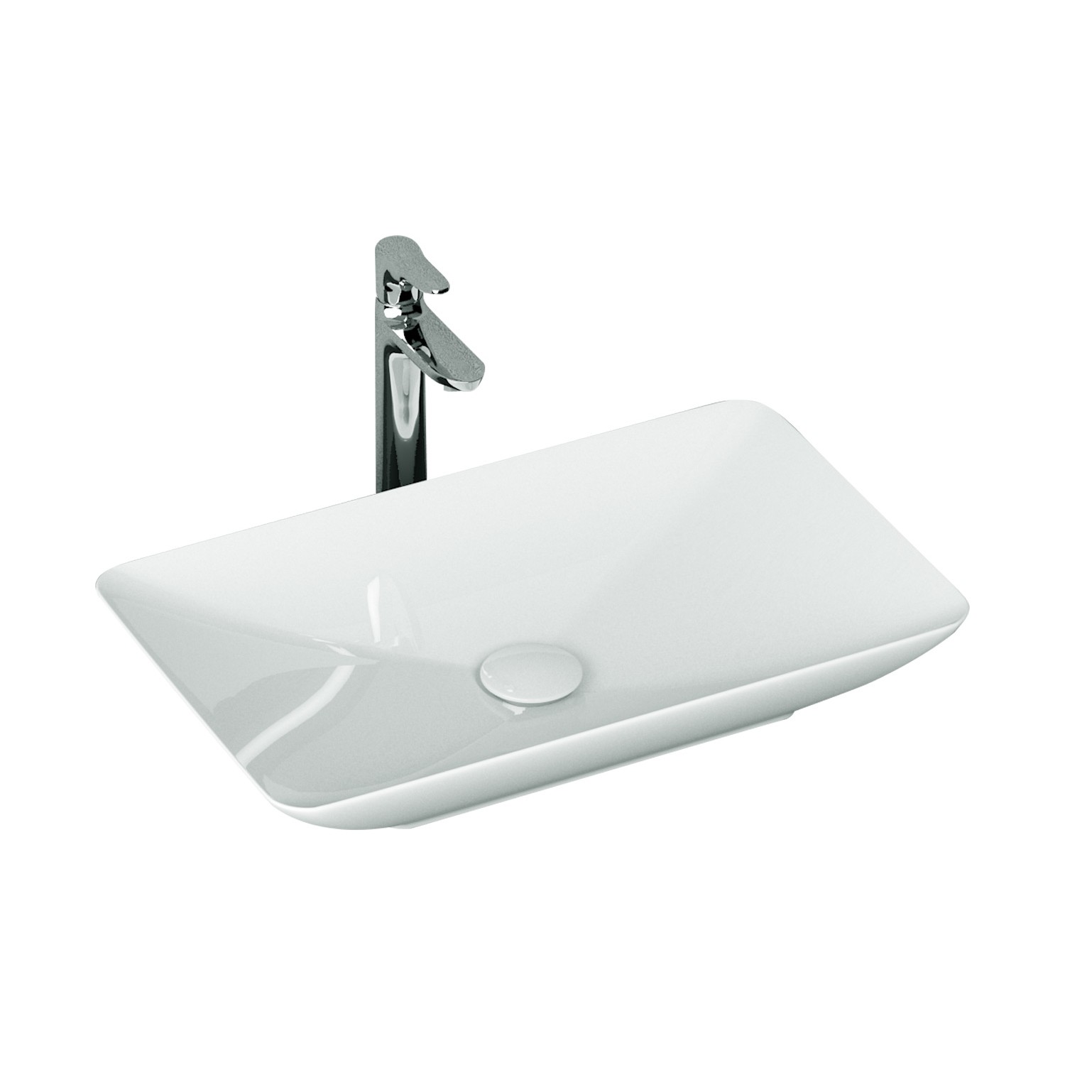 Isvea Clear Tezgahüstü Lavabo 60 x 37,7 cm