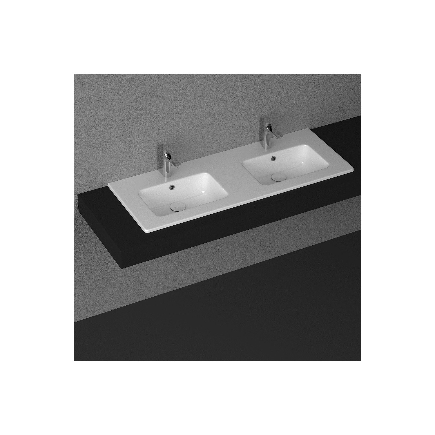 Isvea Sistemat Flat Lavabo 121 cm (Çift Lvb.)