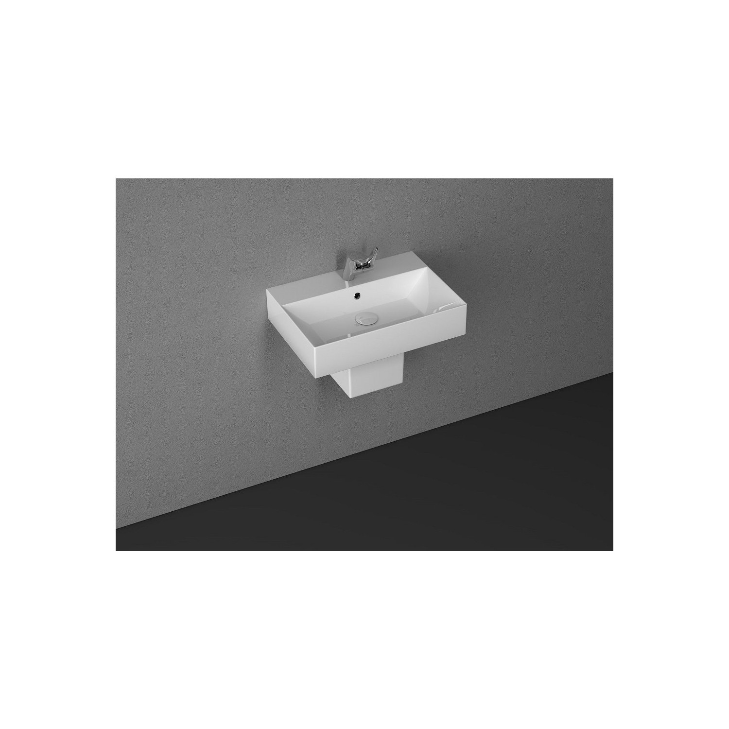 Isvea Sistema Z 51 cm Lavabo + Kare Yarım Ayak