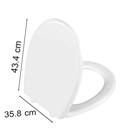 vitra s20 round 109 003 909 universal klozet kapağı, yavaş kapanır, kolay Çıkabilir, beyaz