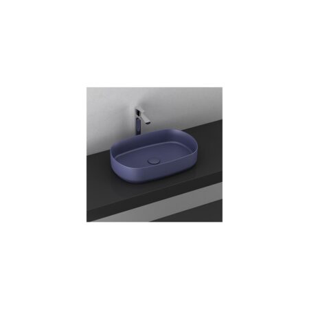 Isvea Infinity Tezgah Üstü Lavabo 55 cm Isvea Mavisi Extra Dekorsuz Deliks 10NF65055