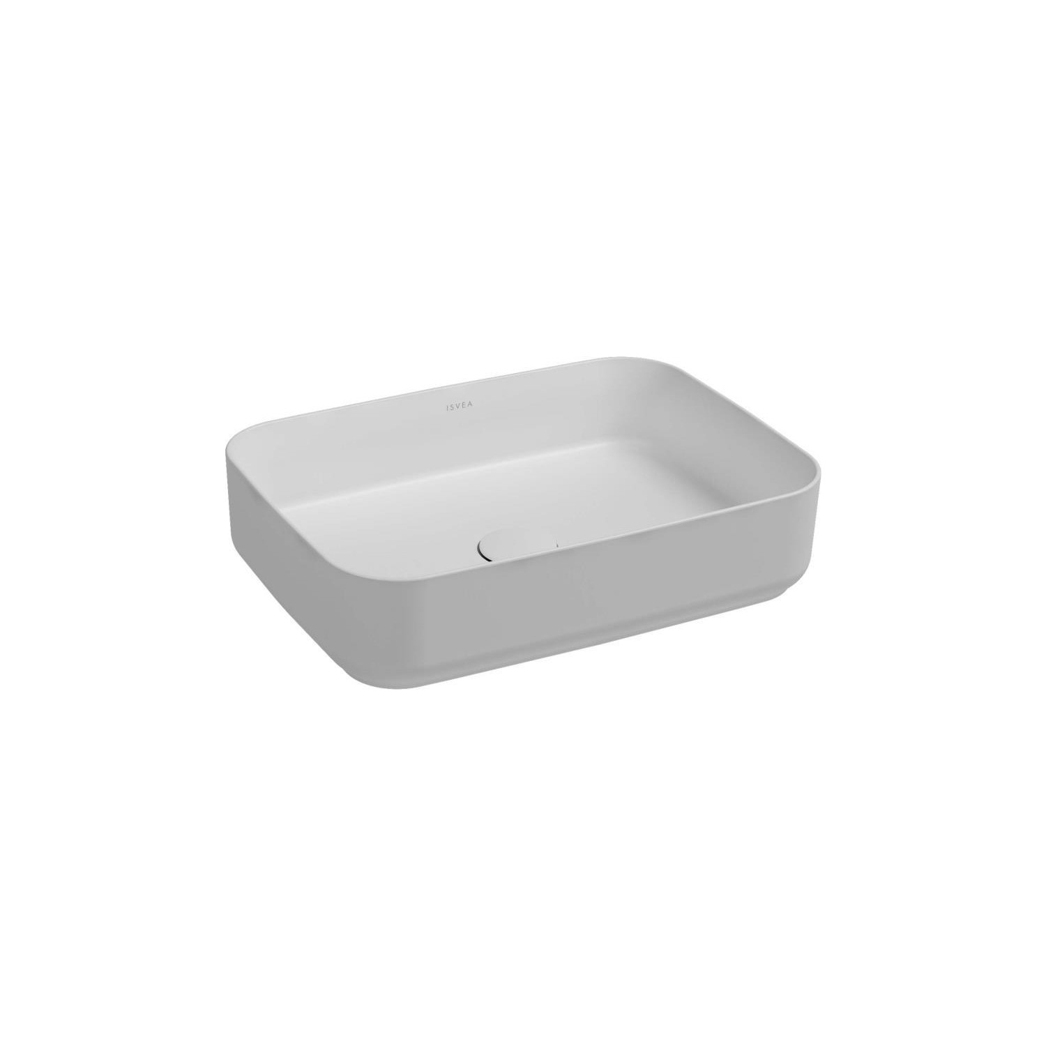 Isvea Infinity Tezgah Üzeri Lavabo 50CM Mat Beyaz