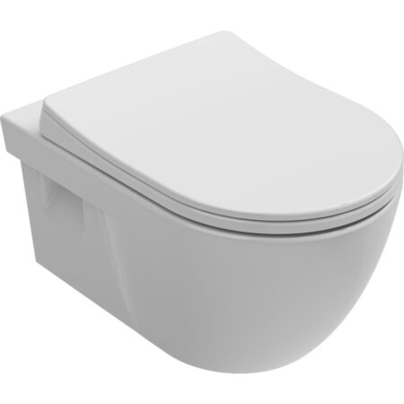 Isvea Soluzione XX Kanalsız Asma Klozet -PP Yavaş Kapanan Kapak Dahil