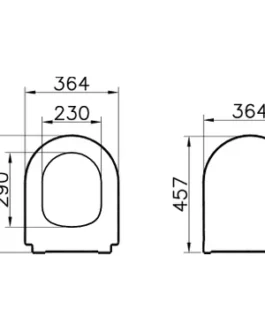 vitra 110 003 009 İnce klozet kapağı