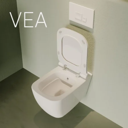 isvea vea due vortex kanalsız asma klozet yavaş kapak dahil set