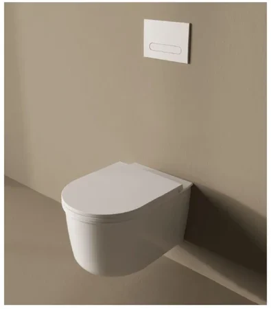 isvea fluido tüm alan yıkaması yapan yeni nesil asma klozet +soft klozet kapağı 10fd02001