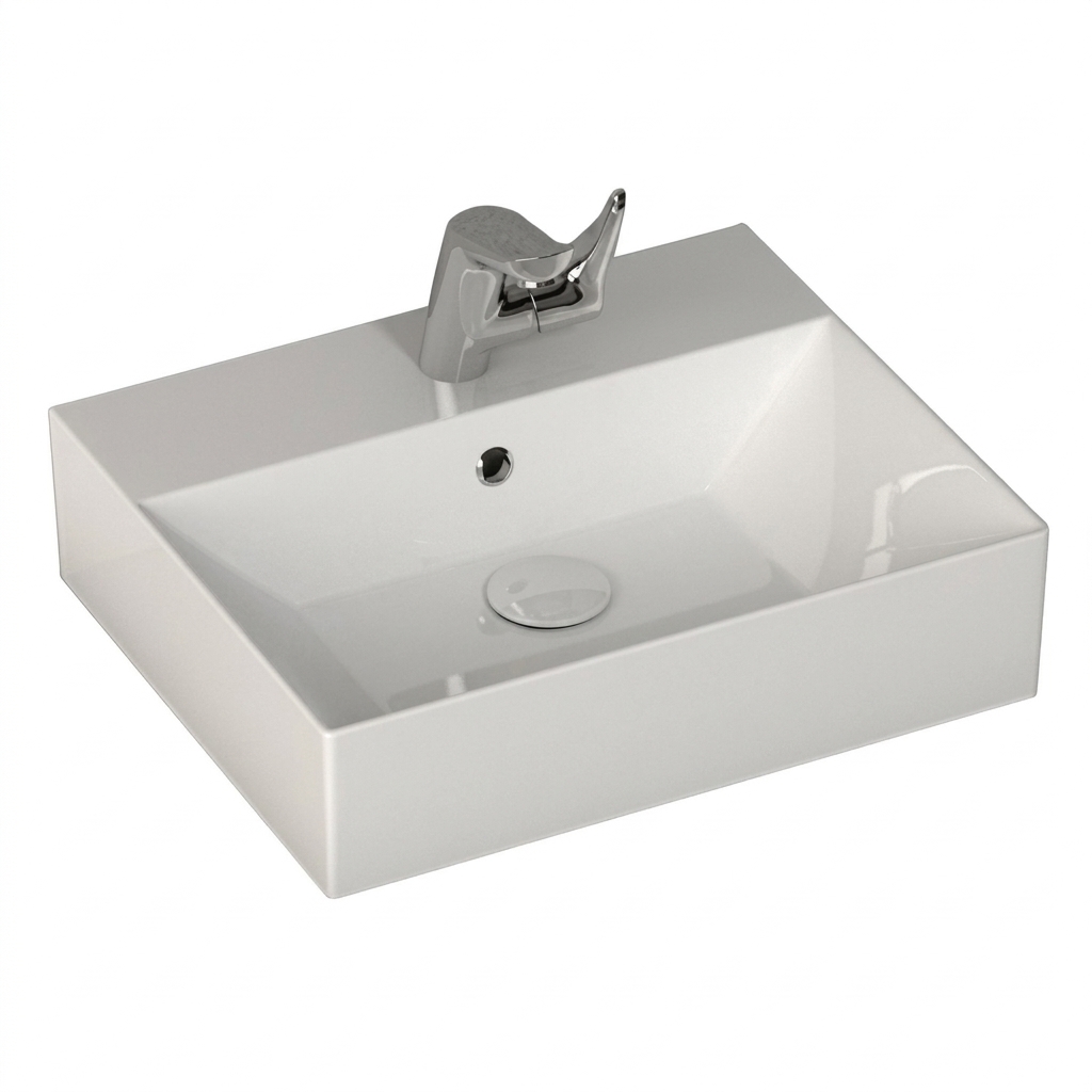 Isvea Sistema Z Frame Tezgah Üstü Lavabo 50x42 cm - Görsel 3
