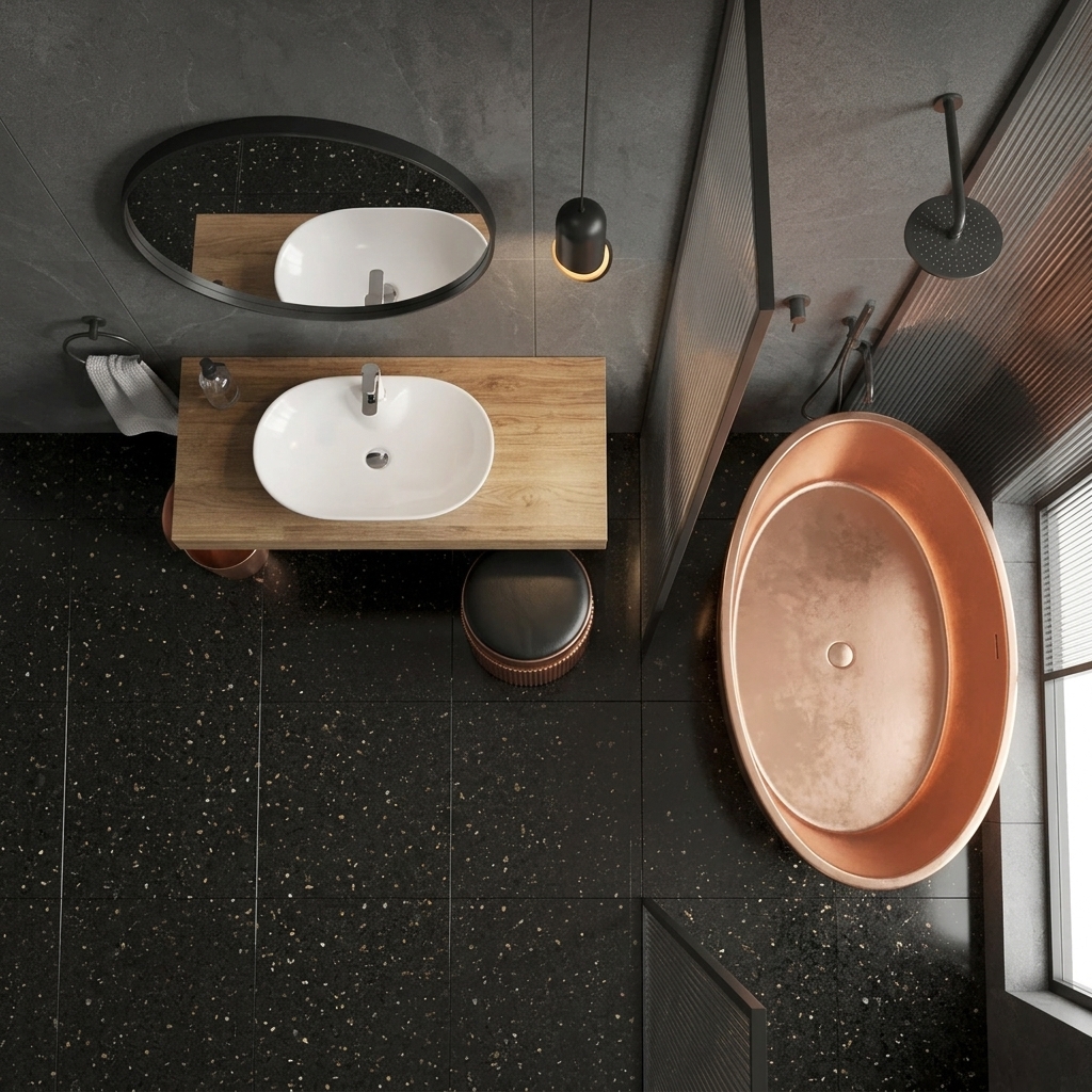 Isvea Sistema Y Soft Tezgah Üstü 60 cm Lavabo - Görsel 3