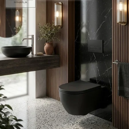 isvea İnfinity clearim plus asma klozet seti mat siyah – 10nfs9317i